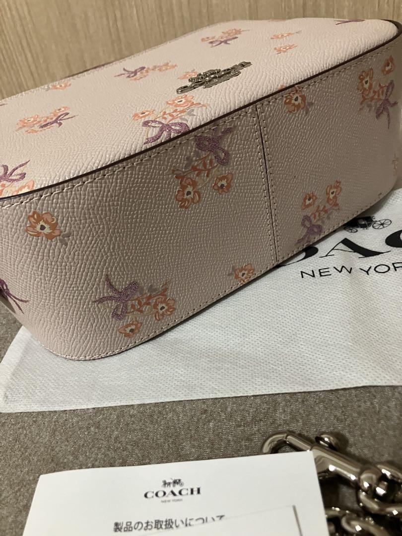 COACH 花柄ショルダーバッグ ピンク