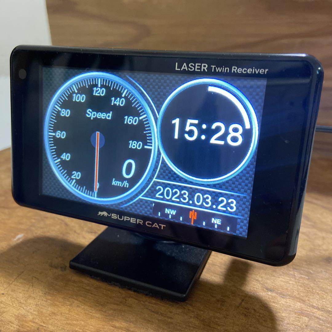 SUPER CAT LASER Twin Receiver 本体 LS300｜GPSアンテナ内蔵 レーザー＆レーダー探知機｜Yupiteru