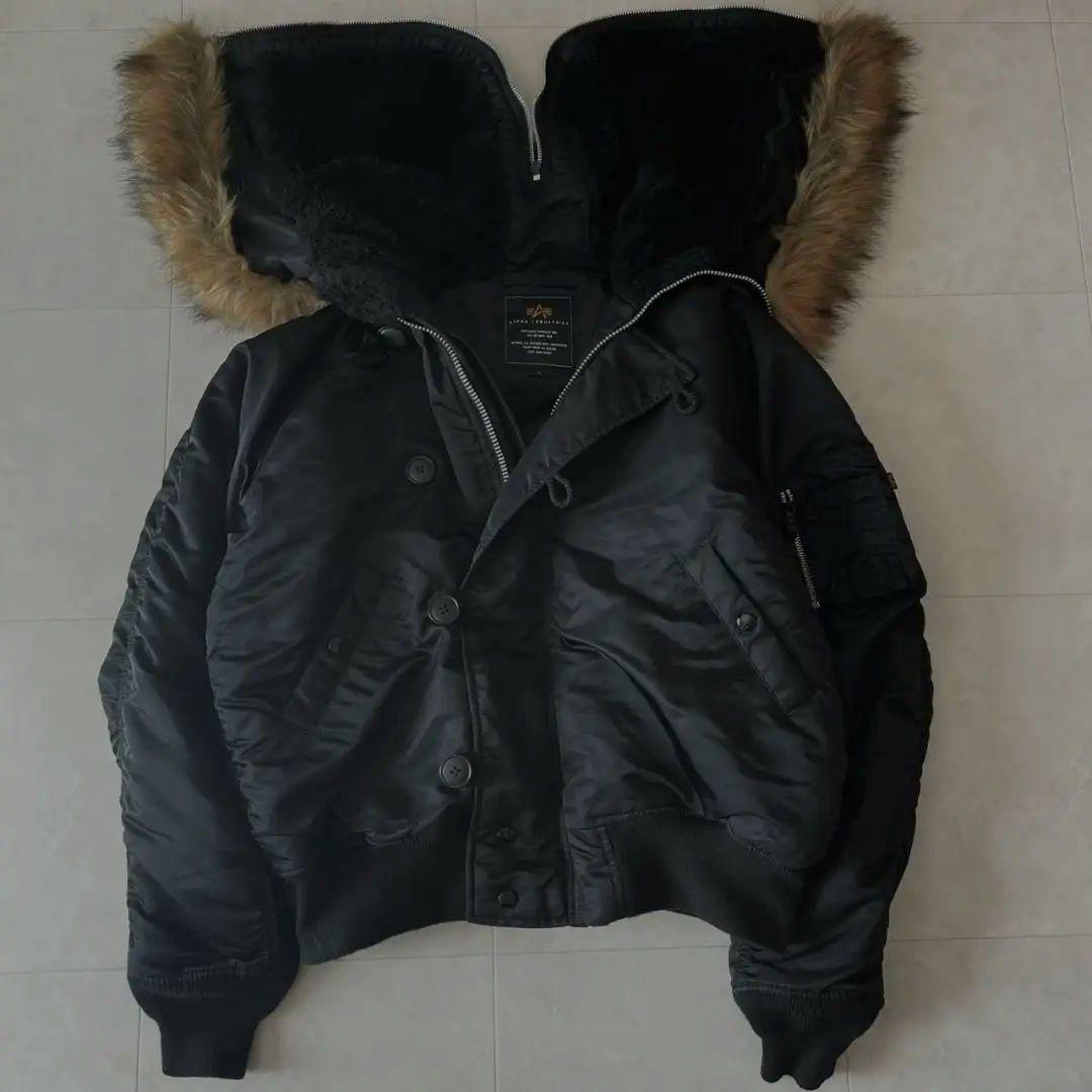美品✨ALPHA INDUSTRIES N-2B フライトジャケット 黒 L