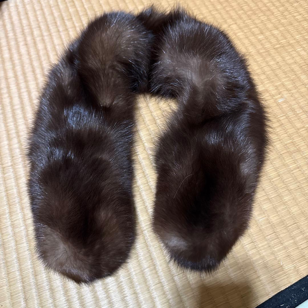 ロシアンセーブル 毛皮マフラーFREE SIZE