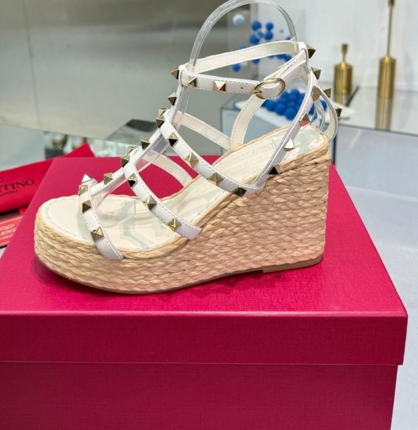 ヴァレンティノ　ウェッジサンダル　36 極美品】VALENTINO ヴァレンティノ ウェッジソールサンダル 36