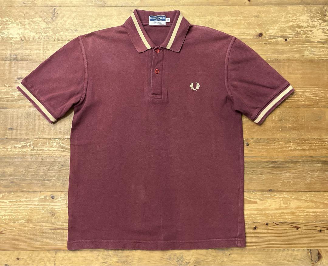 FRED PERRY フレッドペリー M2 UK製 ポロシャツ 半袖