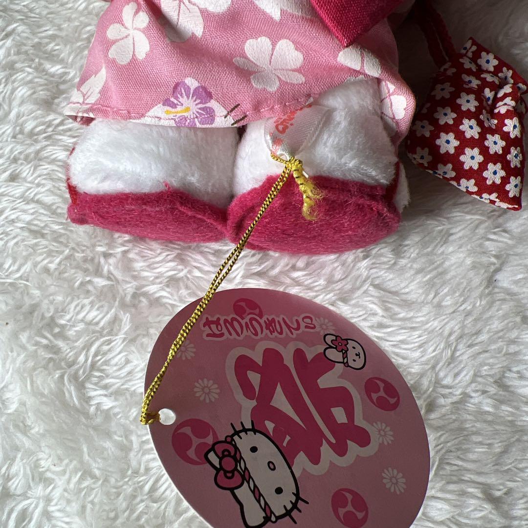 キテイちゃん ぬいぐるみ ピンク　さくら ユカタ