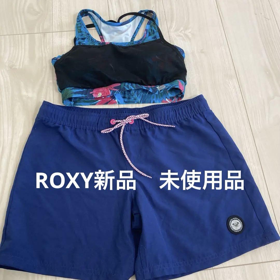 ROXY新品⭐︎フローラルスポーツブラ＆サーフパンツセット