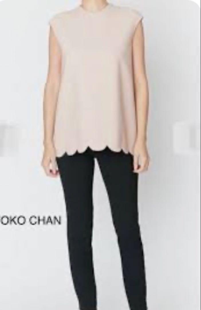 優れた品質 YOKO CHAN メルカリ - ベージュ スカラップトップス トップス
