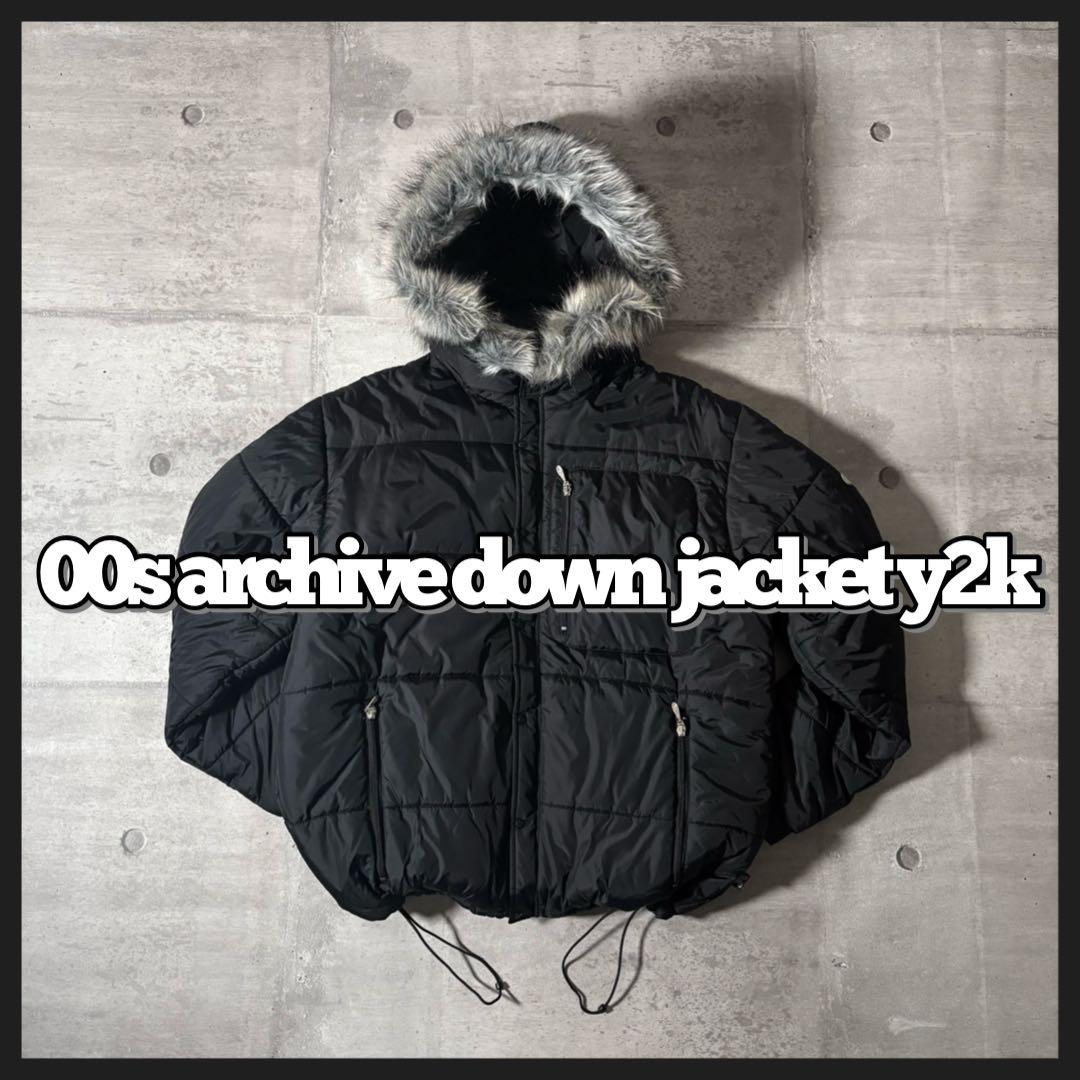 90-00s archive piko far down jacket y2k