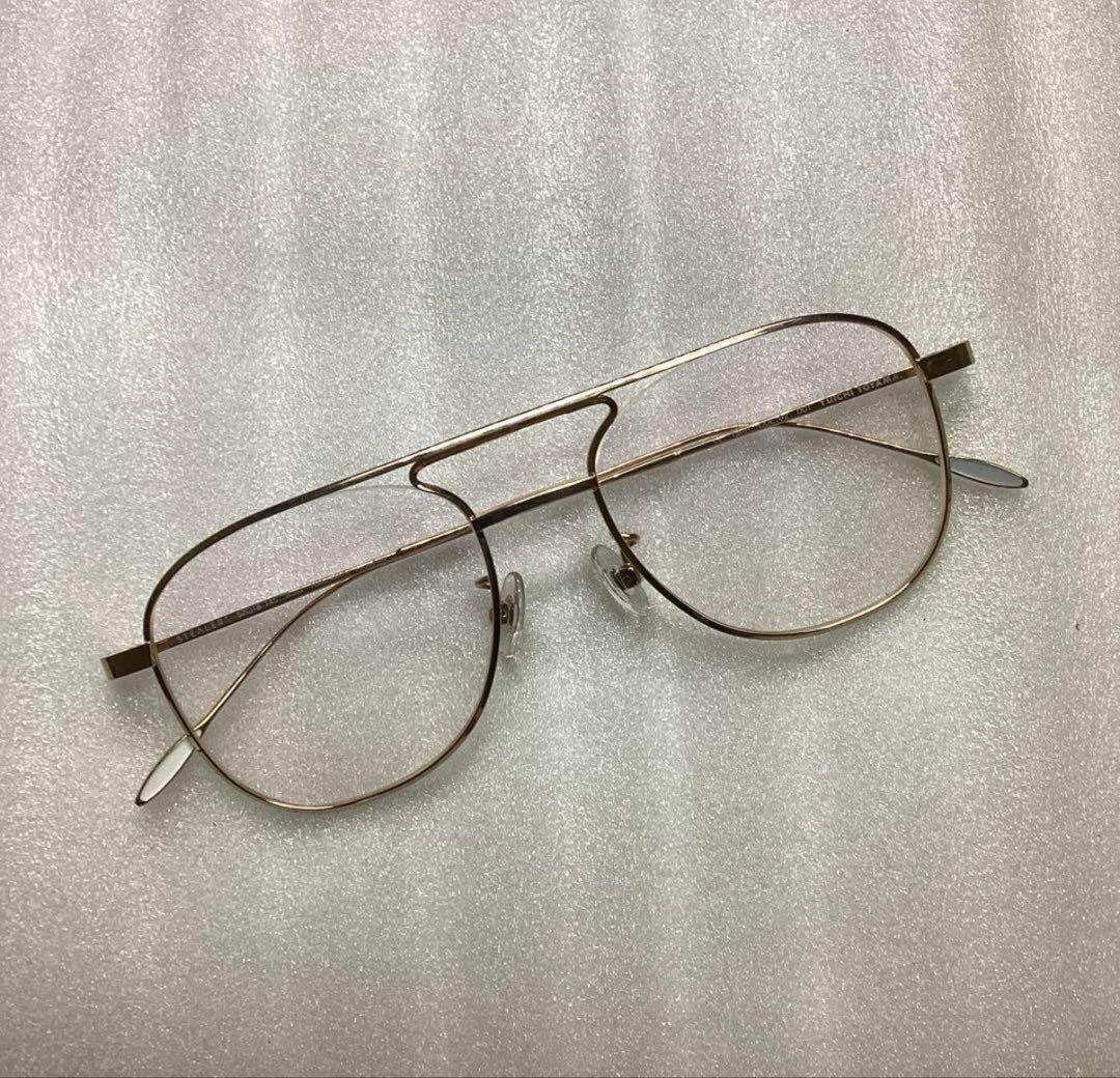 YUICHI TOYAMA ゴールドフレーム メガネ