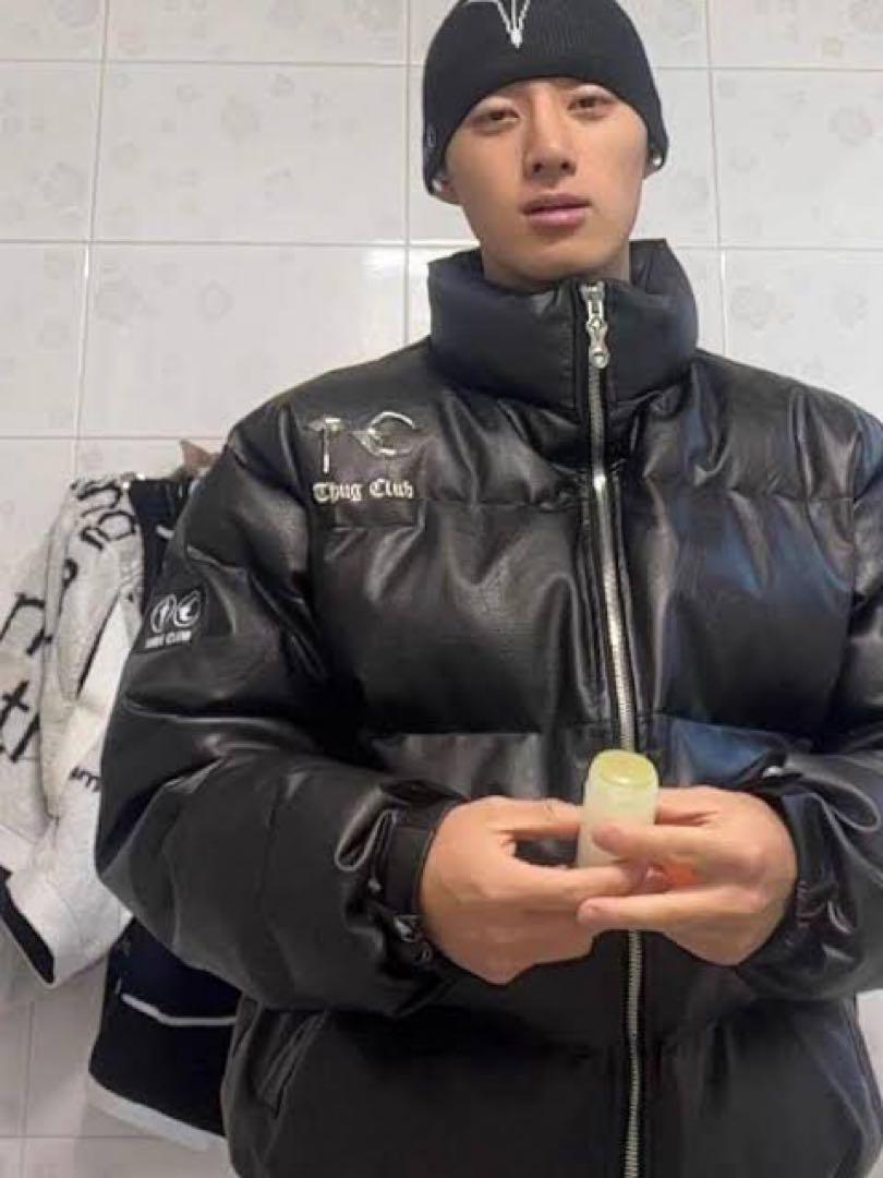 Thug ClubサグクラブLeather Puffer Jacket サイズ3
