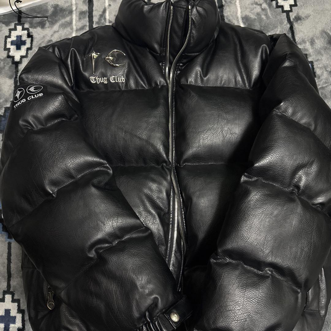 Thug ClubサグクラブLeather Puffer Jacket サイズ3