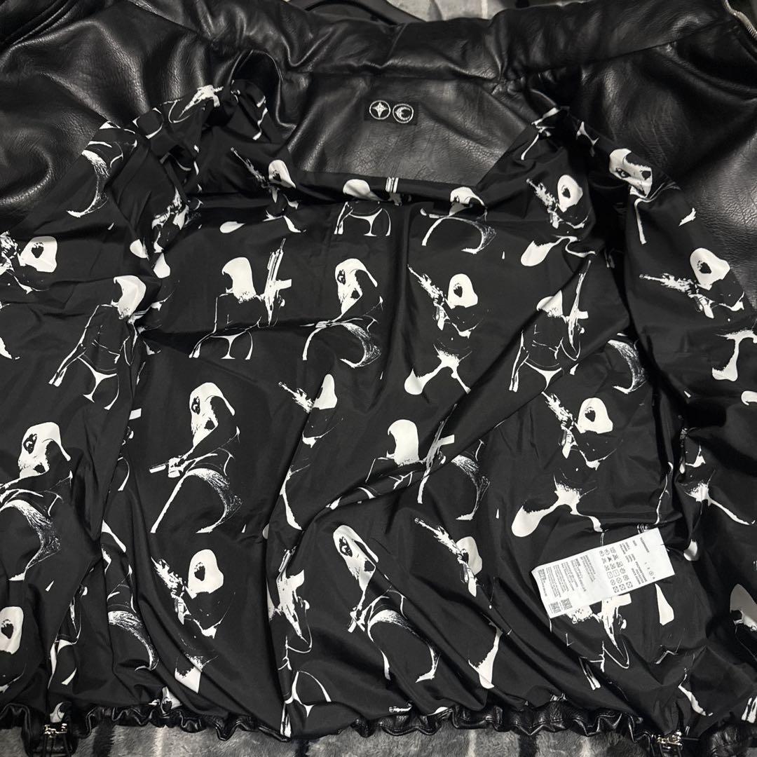Thug ClubサグクラブLeather Puffer Jacket サイズ3