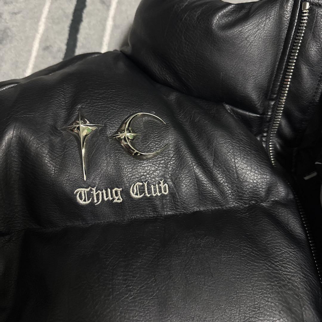 Thug ClubサグクラブLeather Puffer Jacket サイズ3