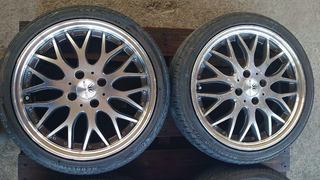 クロッサーニマルチフォルケッター16インチ アルミホイールセット【引き取り限定】