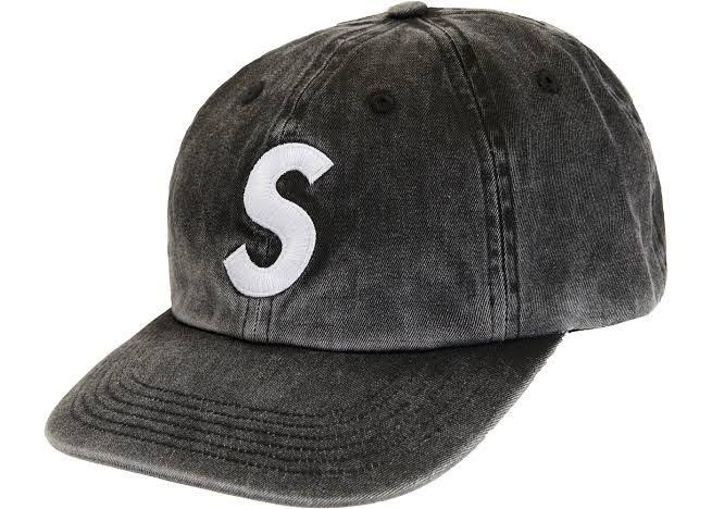 supreme s logo 6-panel denim