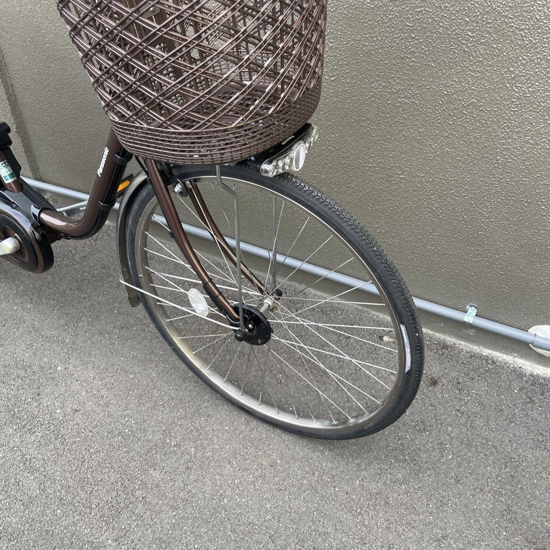 パナソニック電動アシスト自転車ブラウン