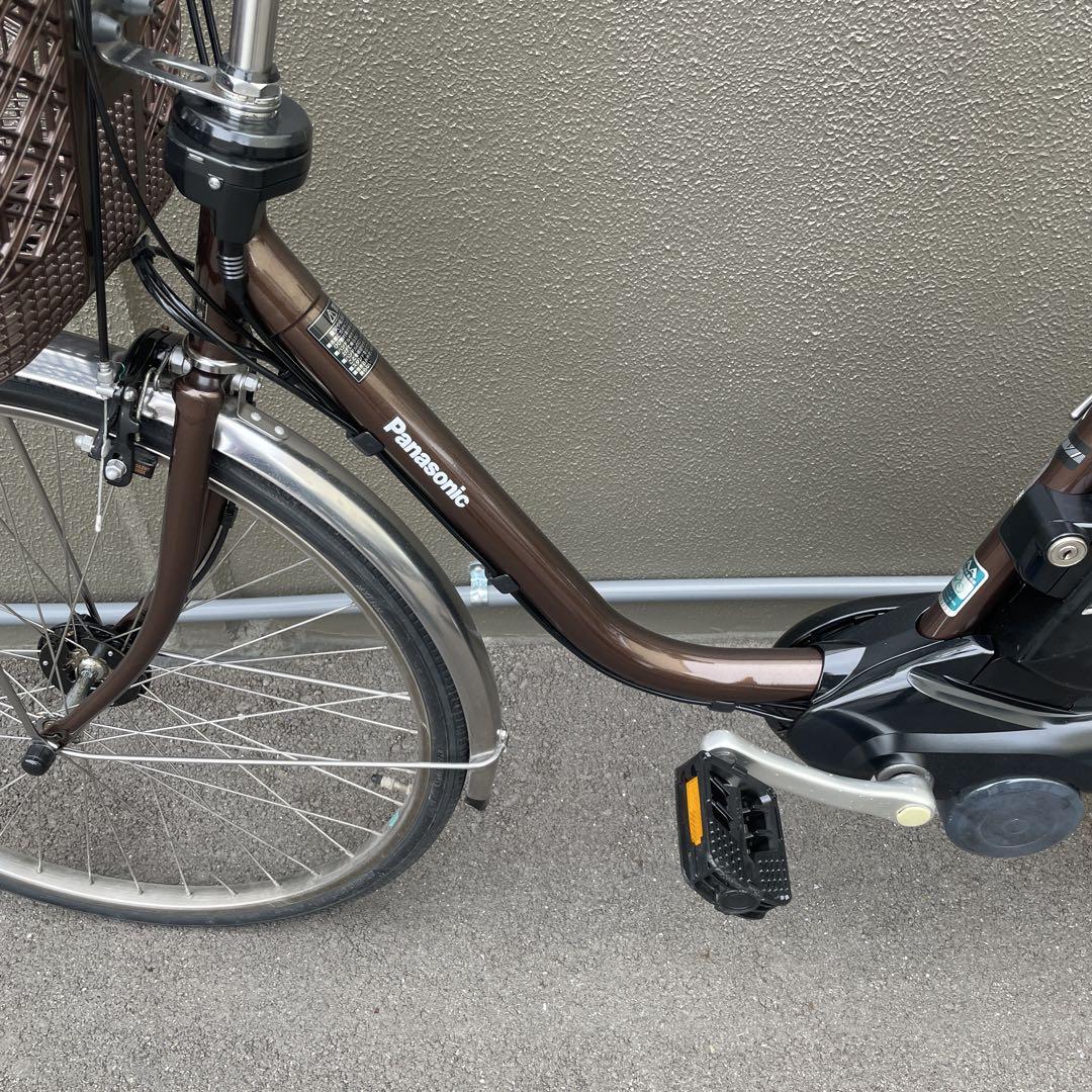 パナソニック電動アシスト自転車ブラウン