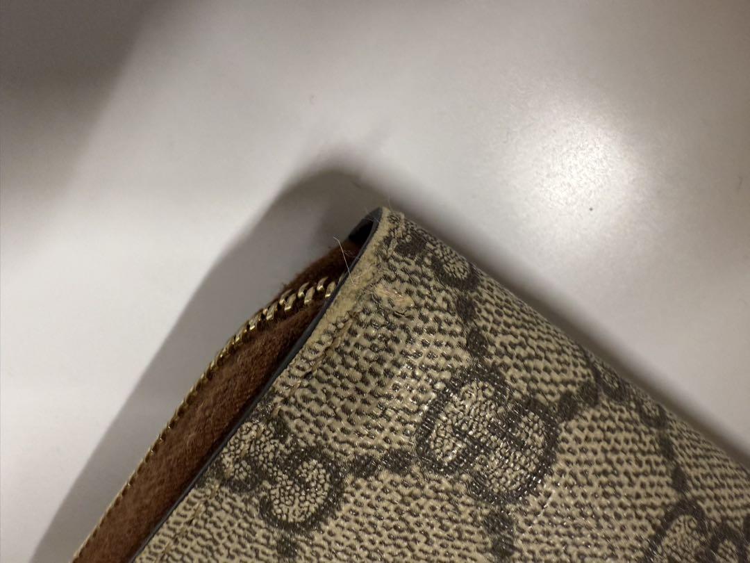 Gucci GGパターン 長財布 ベージュ