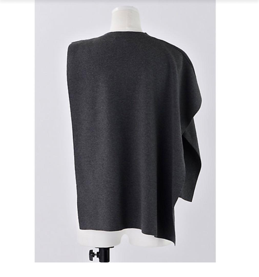 ENFOLD ケープ ベスト チャコールグレー 300IS270-0861