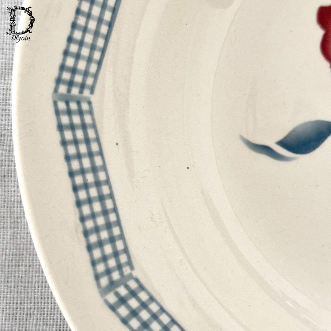 Tulip Digoin sarreguemines 深皿 フランス French antique Digoin TULIPES 深皿【D】