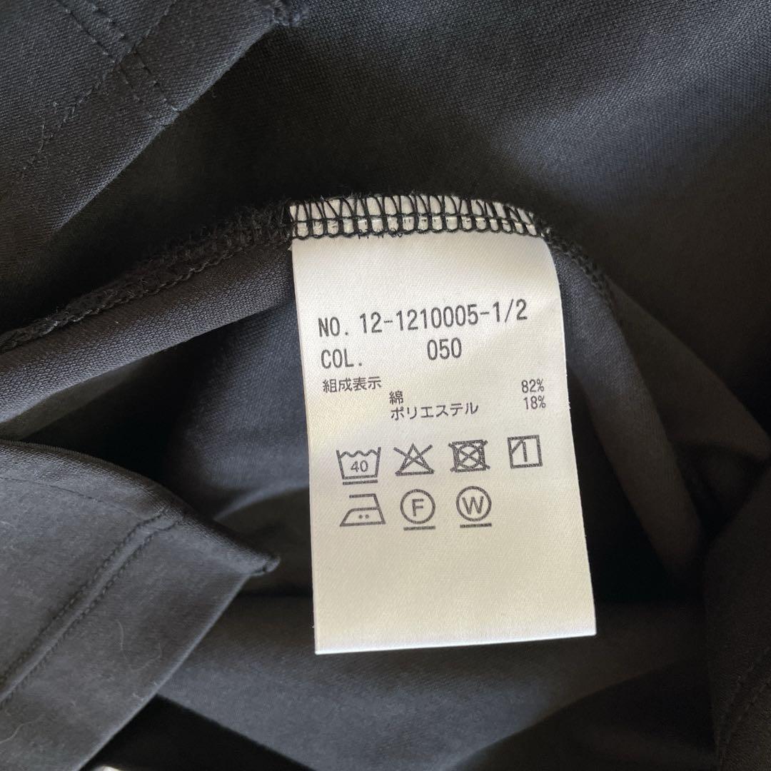 未使用タグ付き PLST プラステ カットソー ノースリーブ M黒