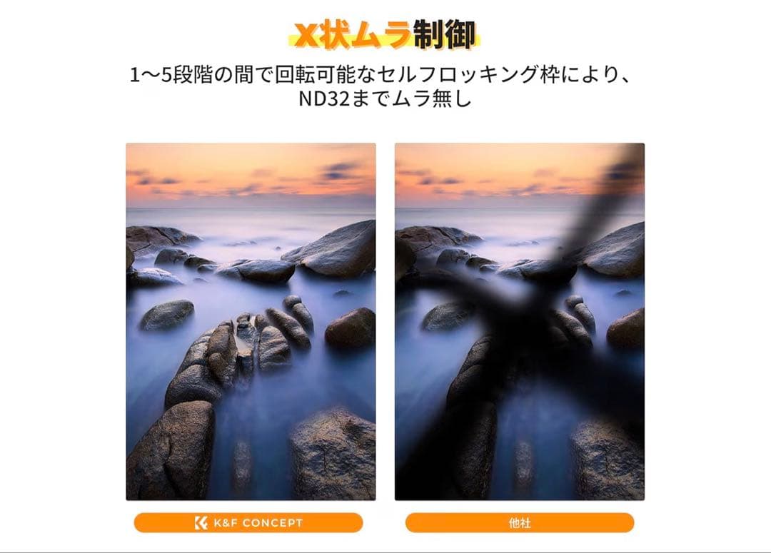 安定した K-F CONCEPT82mm可変NDフィルターND2-32 TRUECOLORケーアンドエフ コンセプト