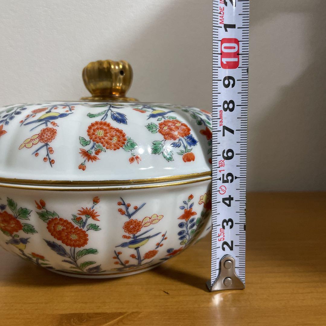 全国無料 有田焼 其泉 マイセン写し 色絵 草花文 蓋付き鉢 ugdIt-m17452793233 お得正規品