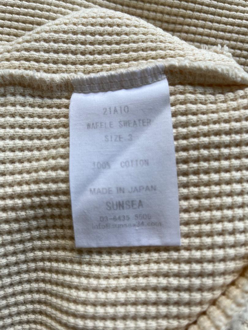 sunsea 21aw waffle sweater サーマル comoli