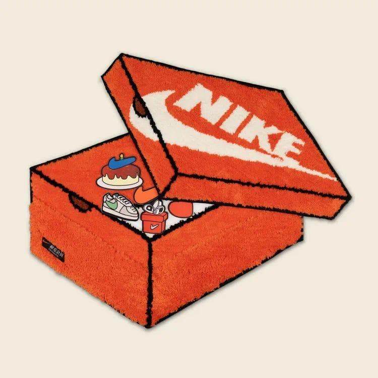 NIKE official Box rug カーペット ボックス ラグ NIKE official Box rug カーペット ボックス ラグ - メルカリ