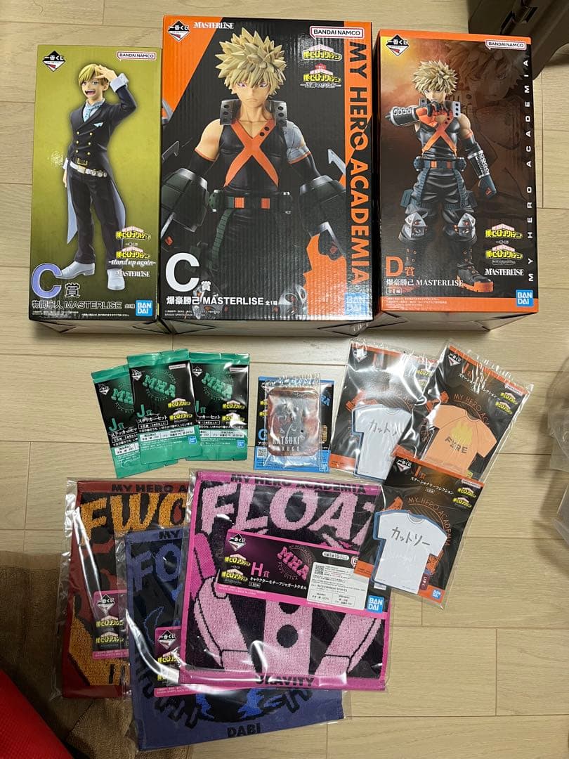 最安★爆豪づくし＋物間寧人 僕のヒーローアカデミア 爆豪 C賞 D賞 アクスタ