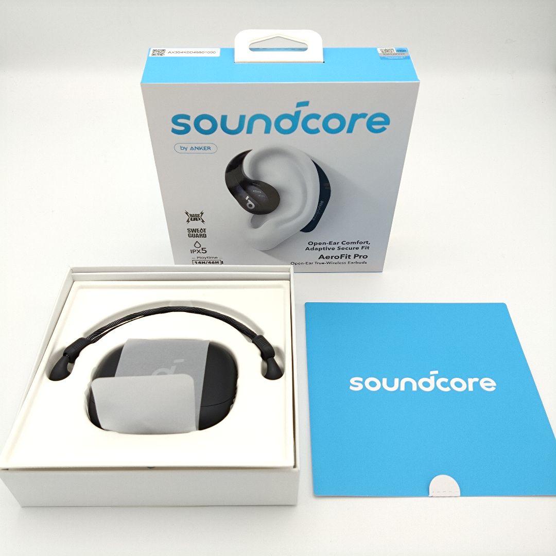 Anker Soundcore AeroFit Pro ソフトホワイト アンカー オープン