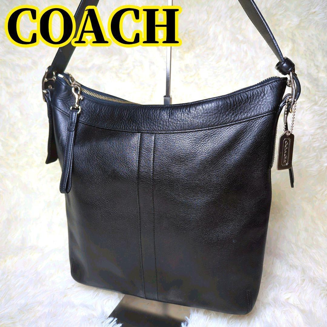 ☆美品☆コーチ　オールドＣＯＡＣＨ　ショルダー　シグネチャー　革　Ａ４　9188