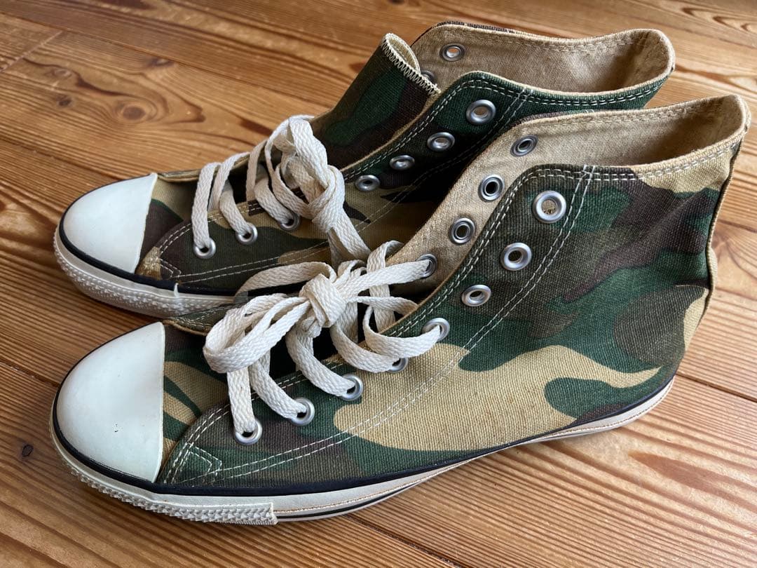 【 USA製】未使用 CONVERSEオールスター 迷彩 US8 JPN26.5