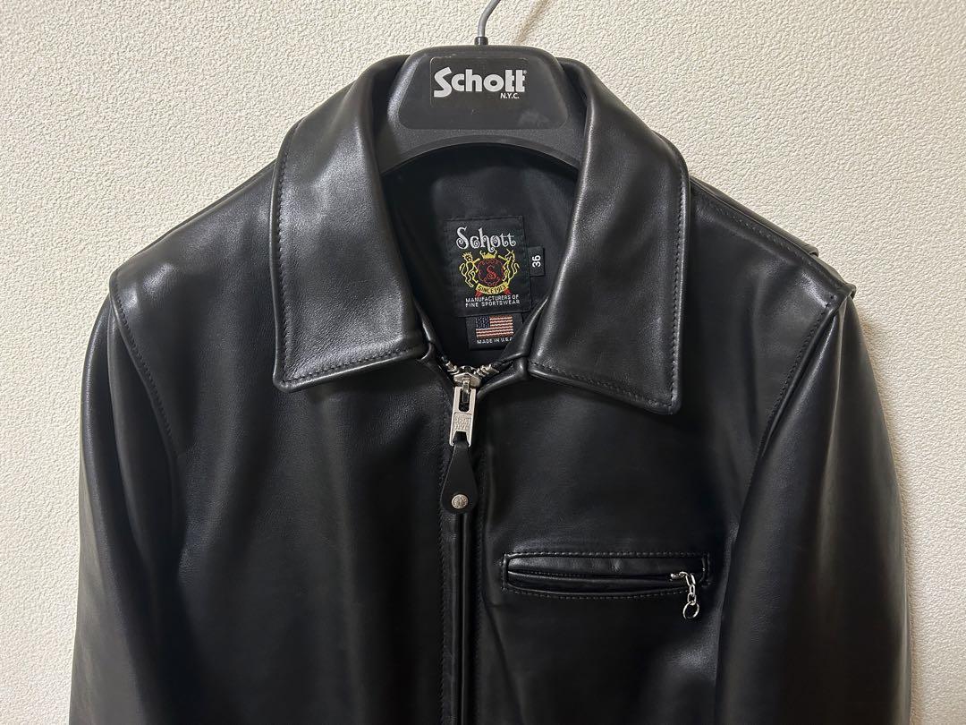 Schott レザートラッカージャケット 36サイズ Schott レザートラッカージャケット 36サイズ