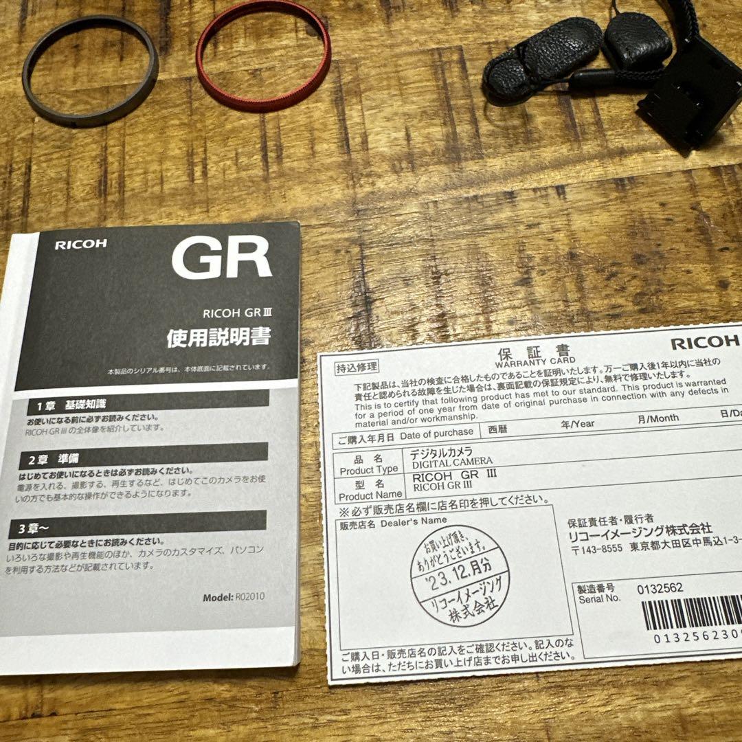 RICOH GRIII 付属品多数　ショット数5218