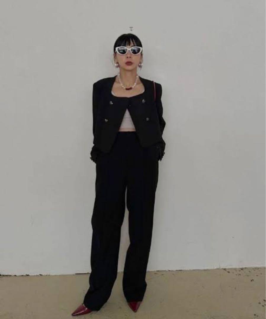 ジャケット・アウター Ameri OTONA MUSE CURVE HEART JACKET