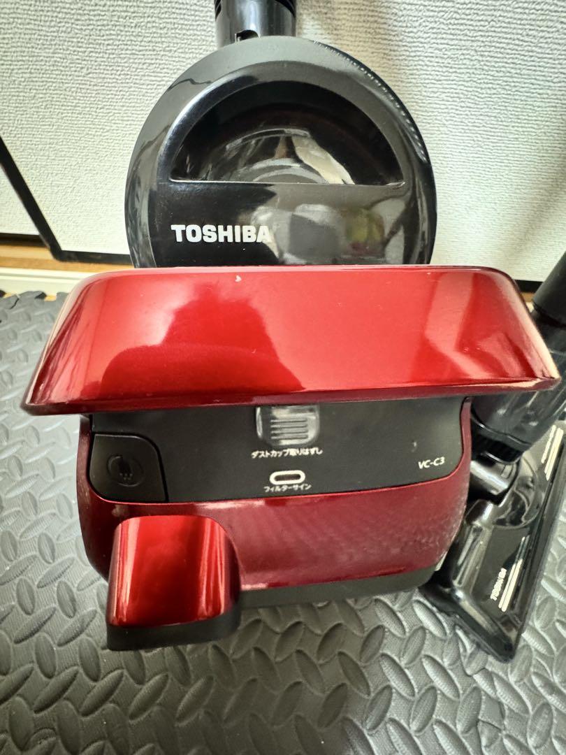 TOSHIBA VC-3 レッド掃除機 本体