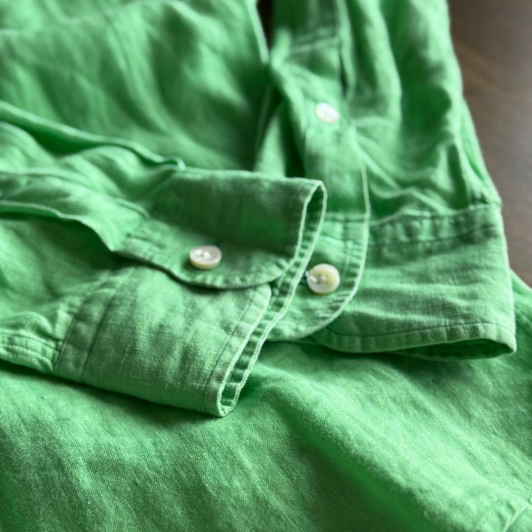 Ralph Lauren Purple Label リネンシャツ 長袖 高級