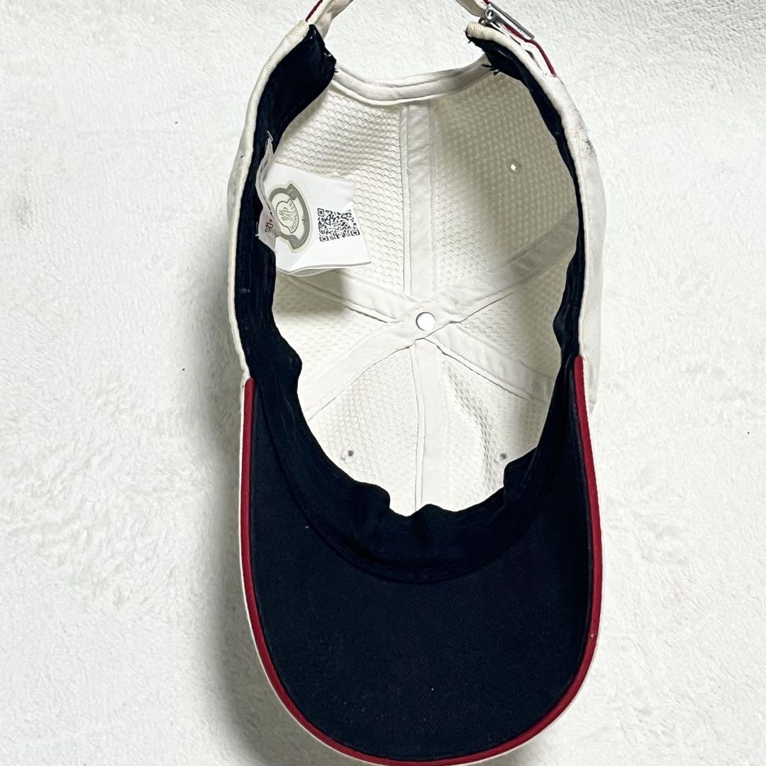 MONCLER モンクレール ベースボールキャップ 帽子 ロゴ ホワイト