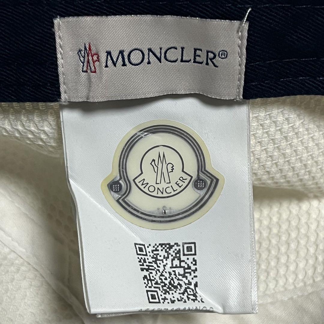 MONCLER モンクレール ベースボールキャップ 帽子 ロゴ ホワイト