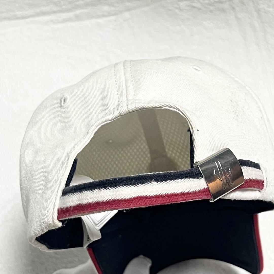MONCLER モンクレール ベースボールキャップ 帽子 ロゴ ホワイト