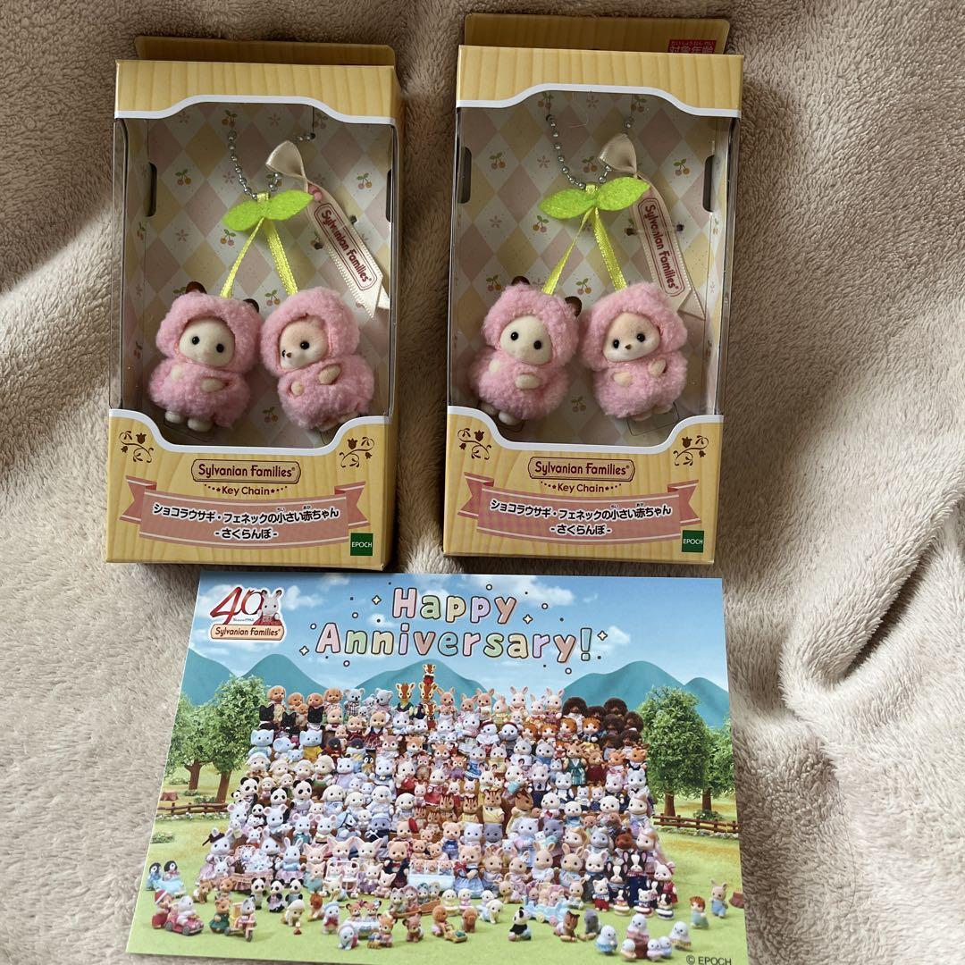 シルバニアファミリー 赤ちゃんキーチェーン りんご&さくらんぼ
