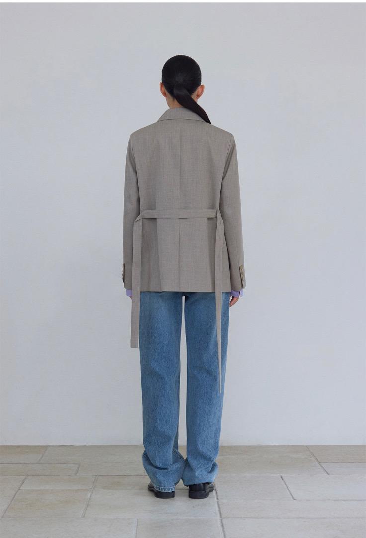 Alte. アルテ BELTED SOBORO W JACKET _ BEIGE