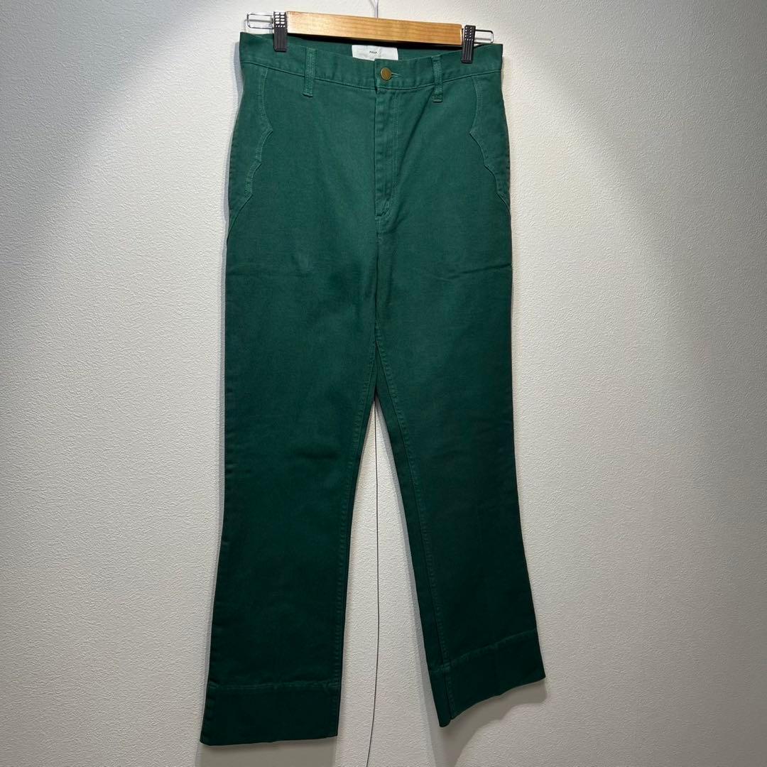 希少 美品 トーガプルラ ウエスタン ブーツカット デザイン フレアパンツ 36