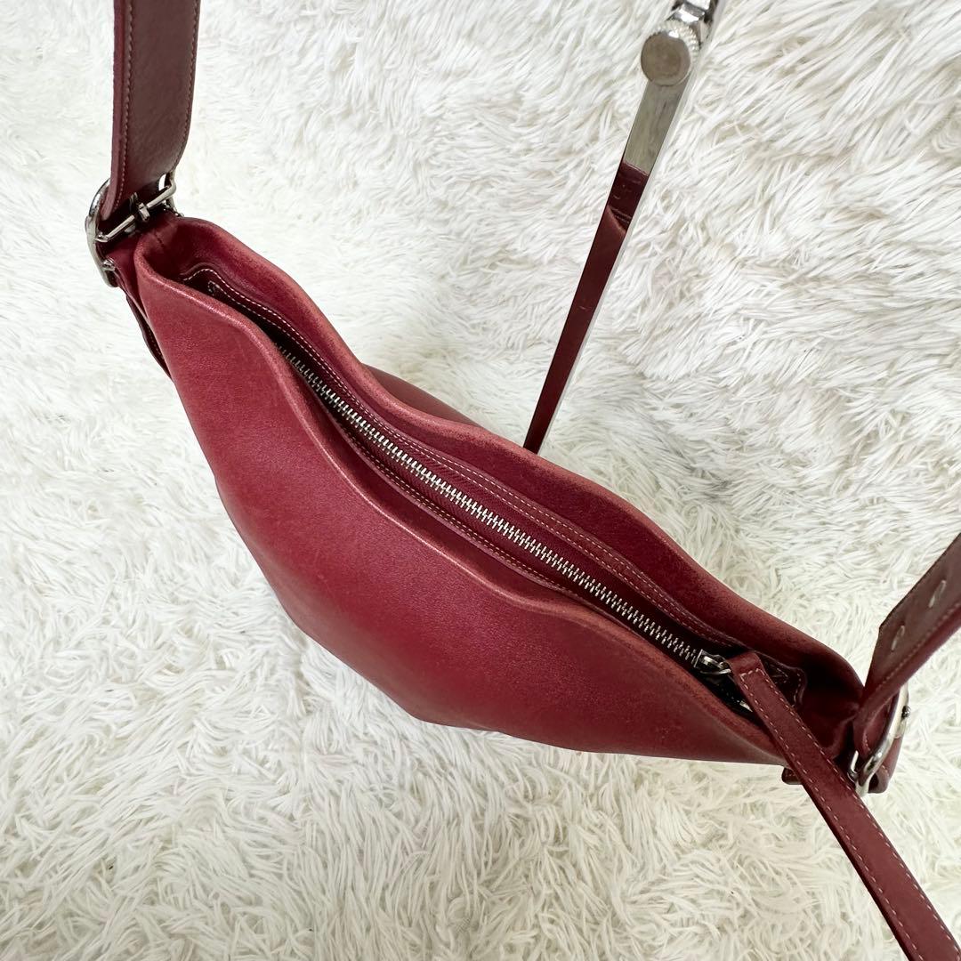 COACH オールドコーチ グラブタンレザー ショルダーバッグ 赤 COACH オールドコーチ グラブタンレザー ショルダーバッグ 赤