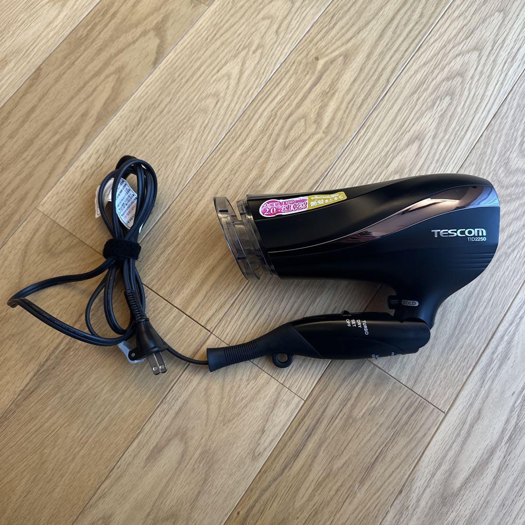 TESCOM TSD-1000 ヘアドライヤー ブラック