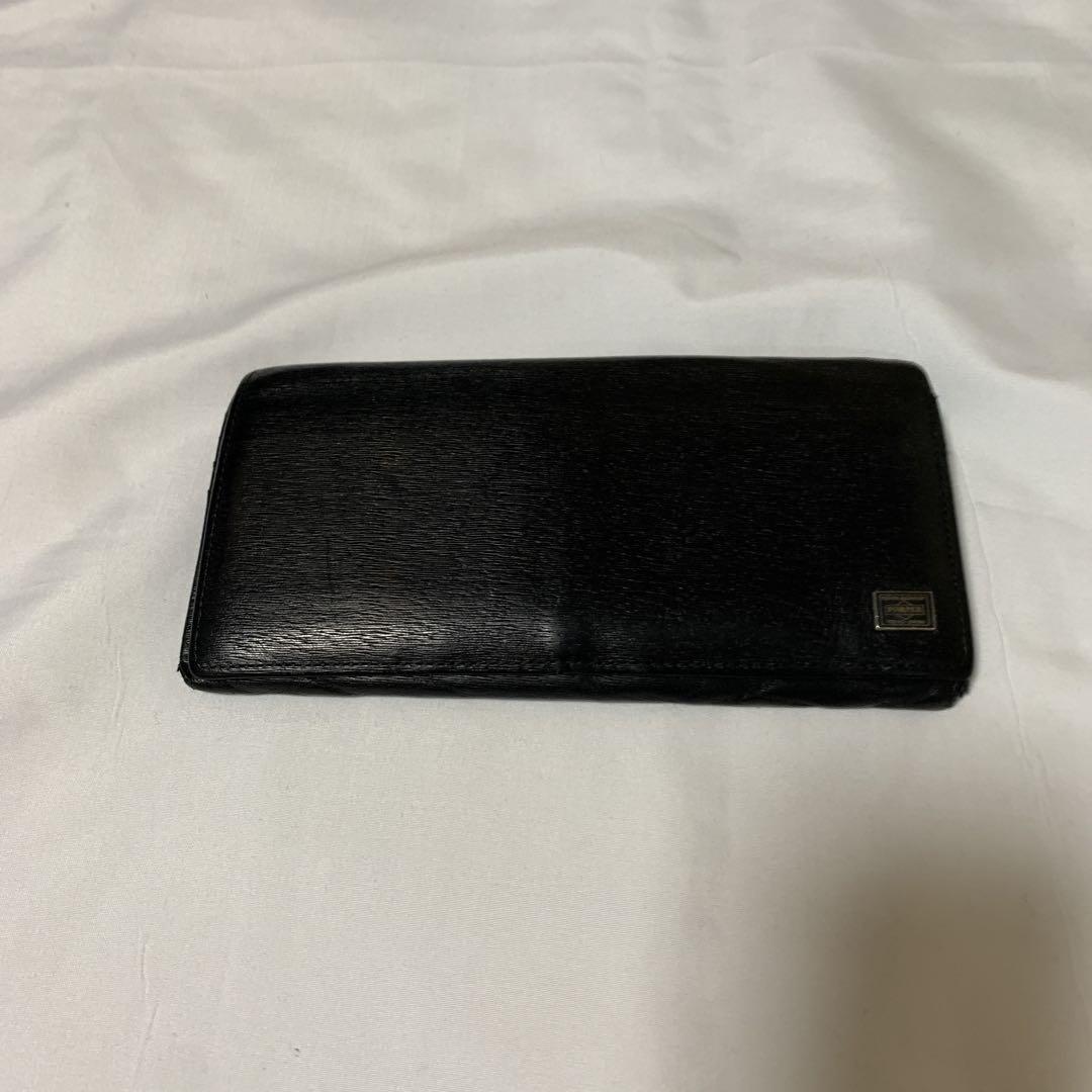 希少美品お買い得Porter黒 レザー 二つ折り財布