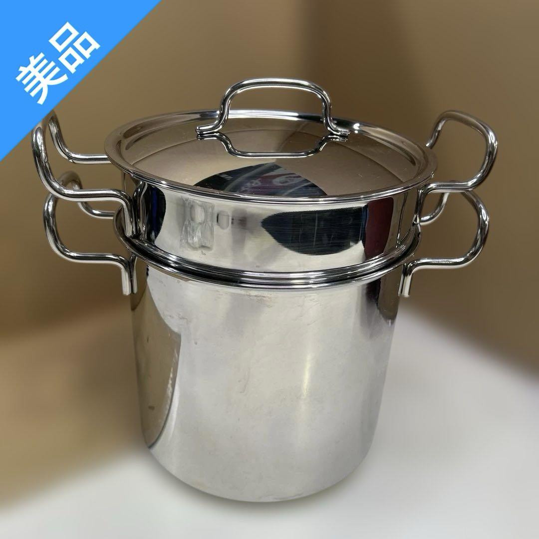 6077【美品】ジオプロダクト　パスタポット 21cm