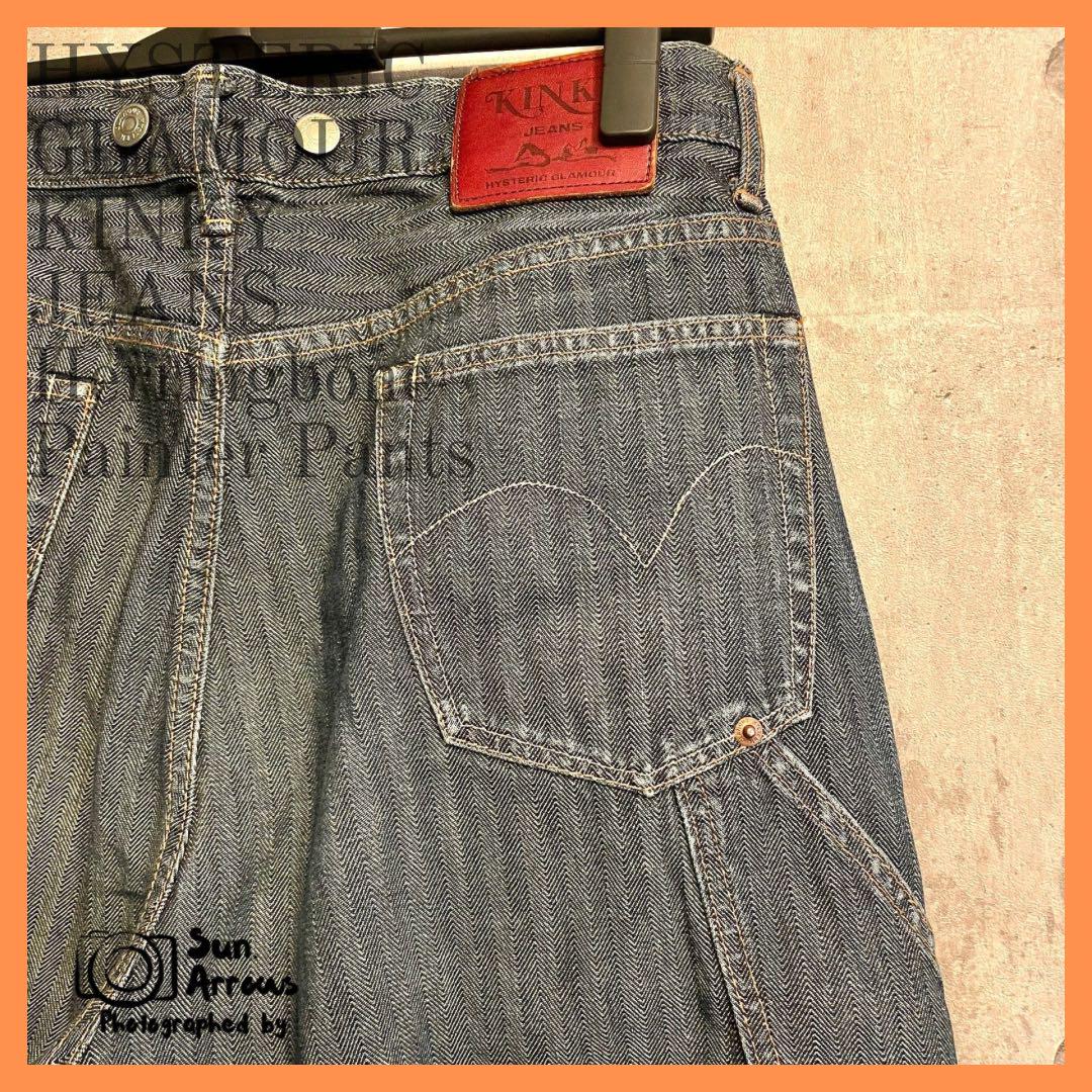 パンツ KINKY JEANS Herringbone Painter Pants