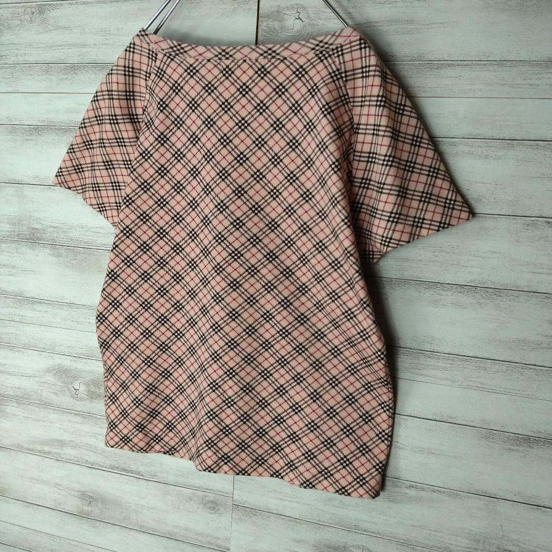 レディース☆美品　バーバリー　ブルーレーベル　ノバチェック　半袖Tシャツ　38M
