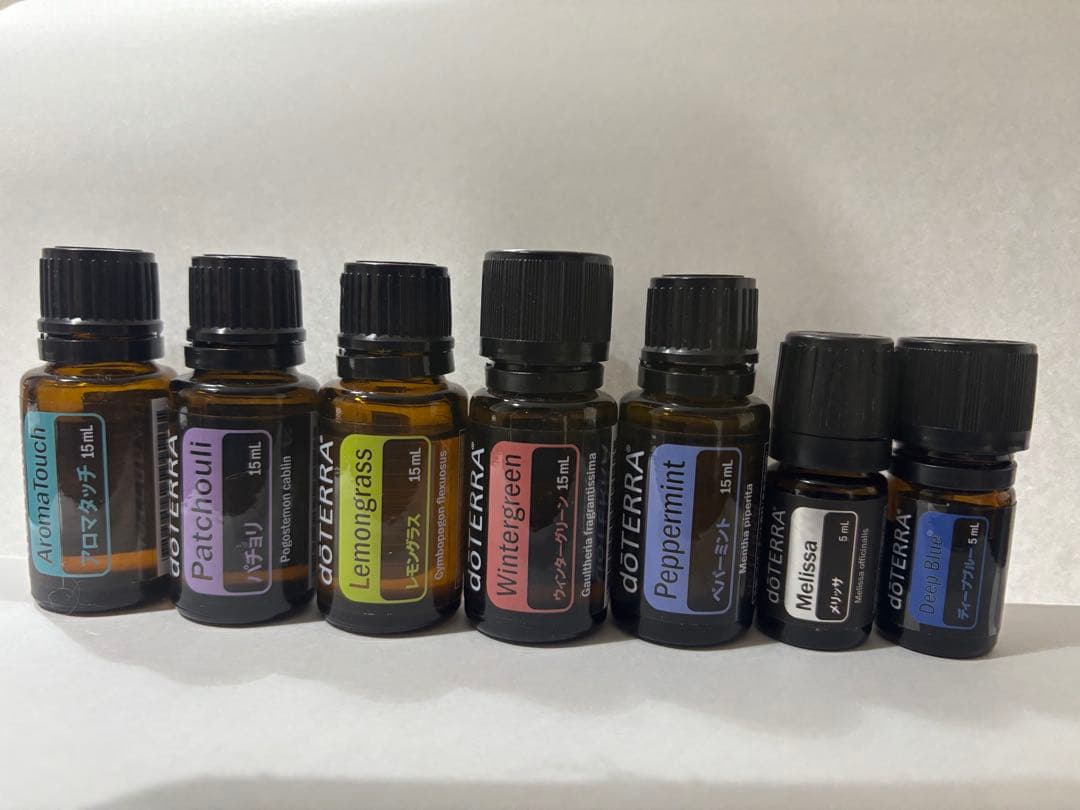 【使用品・残量8割以上】doTERRA エッセンシャルオイル7本セット