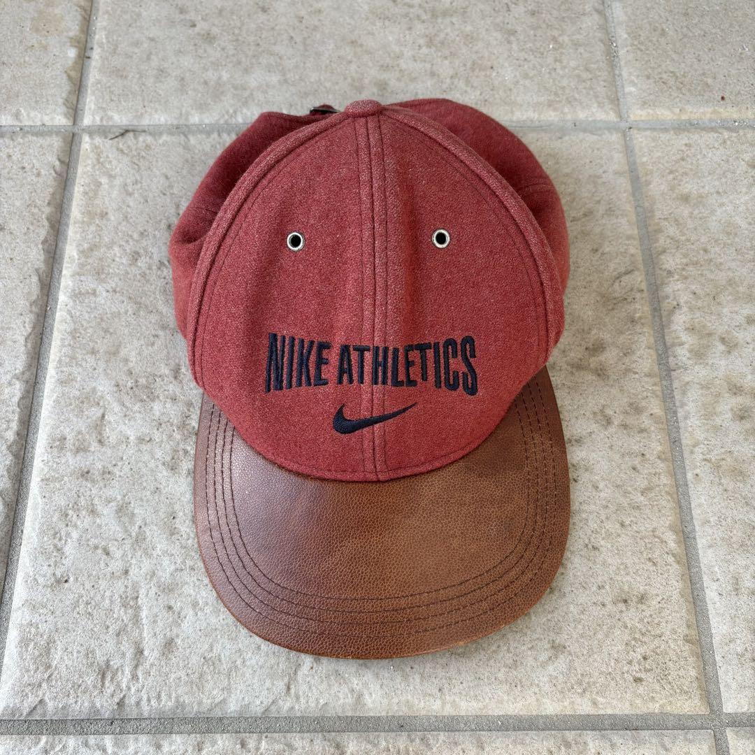 NIKE 銀タグ ビンテージ レザーキャップ フェルト 90s 激レア